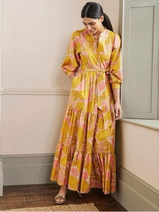 Boden Dresses & Skirts - NWT Boden Pineapple Print Maxi Dress- US 8